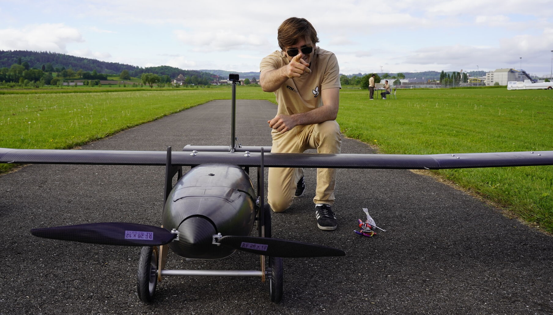 The NOCTUA team preparing a UAV for a mission