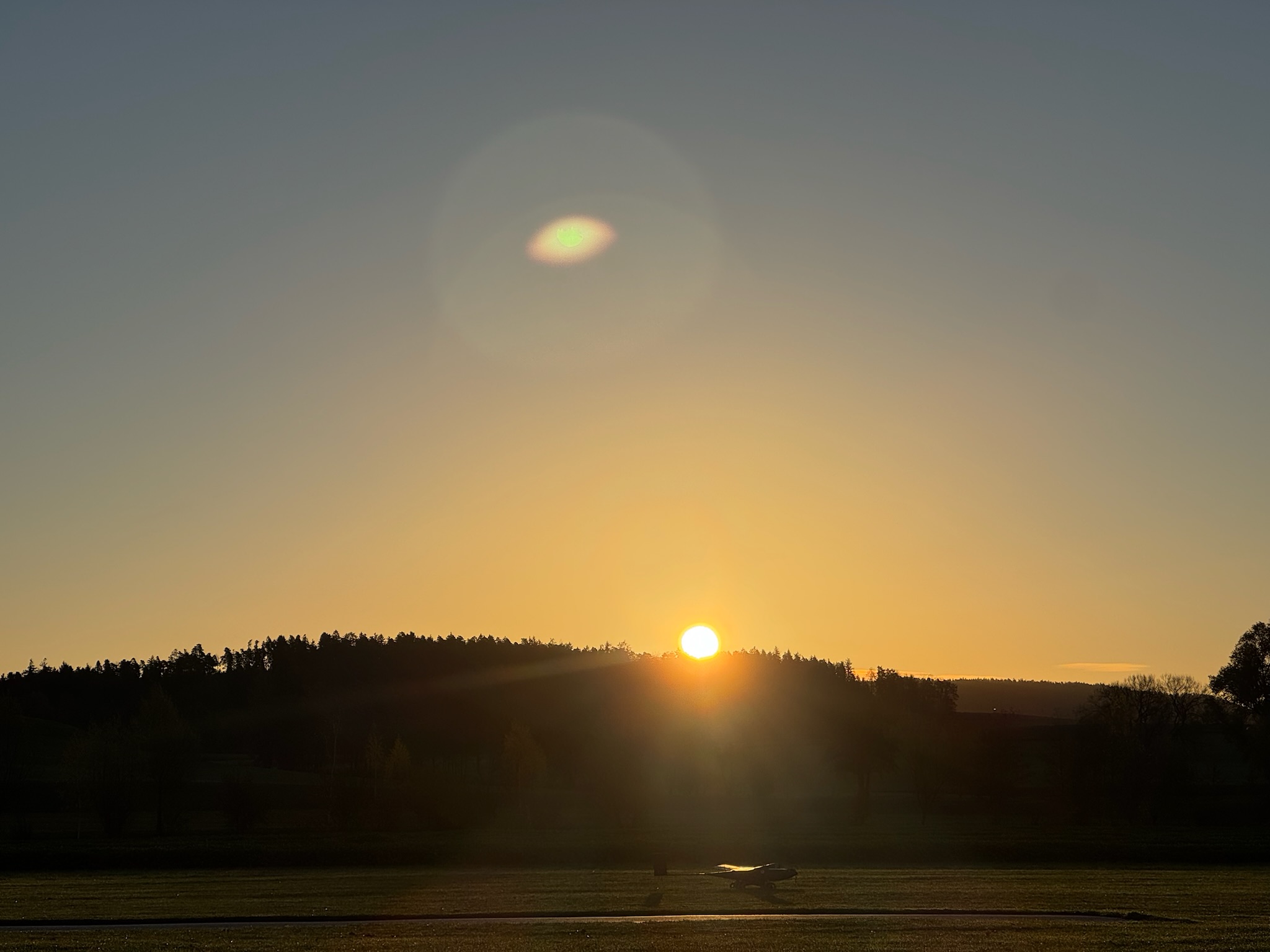 NOCTUA aircraft at dawn during testing